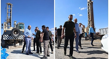 Aziziye termal su için düğmeye bastı