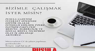 Bizimle Çalışmak İster Misiniz?