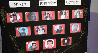 Depremde hayatını kaybeden öğrenciler unutulmadı   