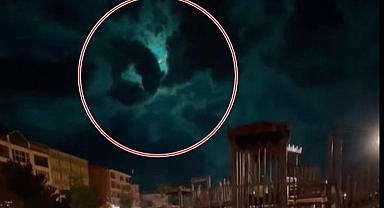 Erzurum'a meteor düştü iddiası! O anlar kameralara yansıdı