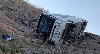 Erzurum'da yolcu otobüsü şarampole devrildi! 3 kişi hayatını kaybetti