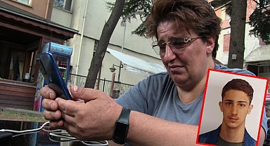 Gözyaşları kayıp oğlu için