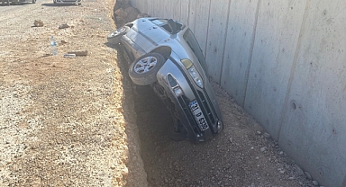 İstinat duvarının çukuruna düştü