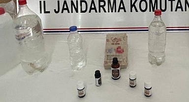Jandarmadan kaçak içki operasyonu