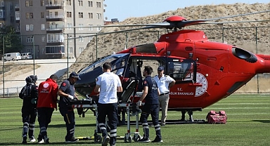 Kalp krizi geçiren hasta için havalandılar