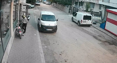 Kasklı hırsız! Direksiyon kilidini kırıp kayıplara karıştı