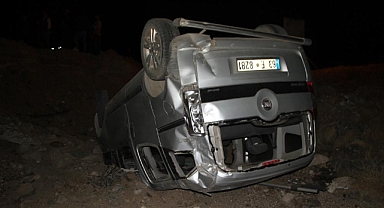 Kontrolden çıkan araç köprüden uçtu!