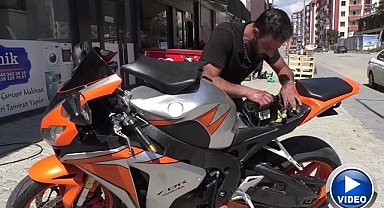 Motosiklet sürücülerinden serzeniş