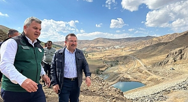 Narman Şehitler Barajını yerinde incelediler