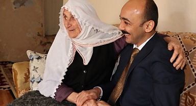 Oltu Kaymakamı’ndan Halime Nine’ye ziyaret