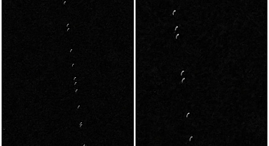 Starlink uyduları gökyüzünde fotoğraflandı   