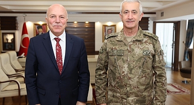 Tümgeneral Tevfik Algan’dan Başkan Sekmen’e ziyaret   