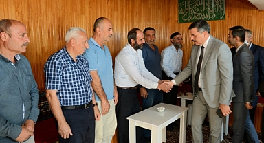 Vali Çiftçi'den Gazinin ailesine taziye ziyareti   