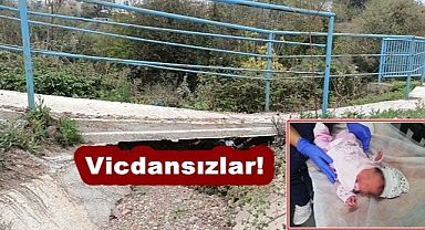 1 haftalık bebeği su kanalına bıraktılar!