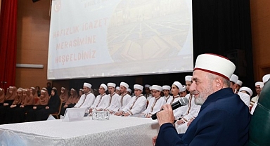 56 hafız, icazet aldı