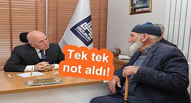 Başkan Sekmen dert dinliyor!