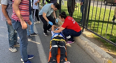 Beton mikseriyle çarpıştı! O anlar kameralara yansıdı
