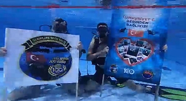 Cumhuriyetin 100. yılına özel dalış   
