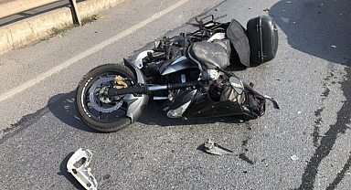 Erzurum'da feci kaza! Motoru genç sürücünün sonu oldu!