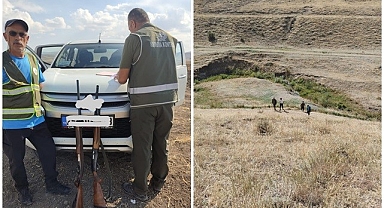 Erzurum'da kaçak avcılara geçit verilmedi