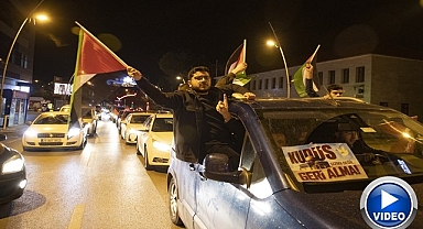 Erzurum'dan tepki! İsrail'in hastane saldırısı protesto edildi