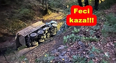 30 metrelik uçurumdan aşağı uçtu!