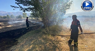 İki köyde çıkan yangın korkuttu