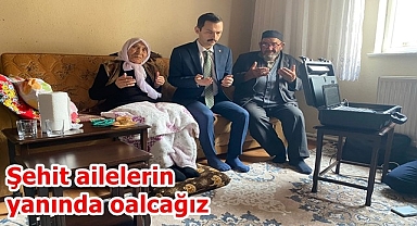 Kaymakamdan şehit ailelerine ziyaret