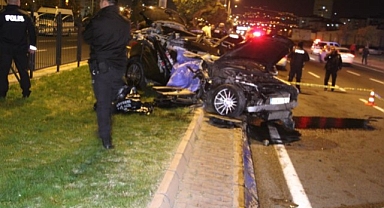 Hurdaya dönen araç Milli sporcunun sonu oldu