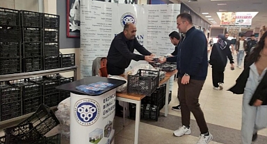 Öğrencilere üzümlü, peynirli ‘hoş geldin’