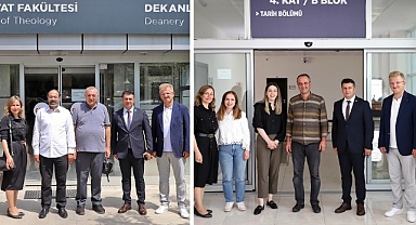Projeleri desteklenen akademisyenlere tebrik ziyareti