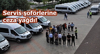 Servis şoförlerine ceza yağdı!