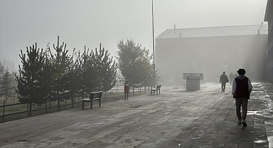 Sıcaklık -1 dereceye düştü, Sisten göz gözü görmedi
