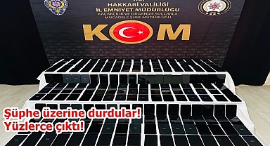 Şüphe üzerine durdular! Yüzlerce çıktı!