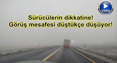 Sürücülerin dikkatine! Görüş mesafesi düştükçe düşüyor!