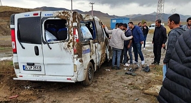 Takla atan araçtan sağ çıktılar!