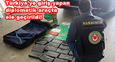 Türkiye'ye giriş yapan diplomatik araçta ele geçirildi!