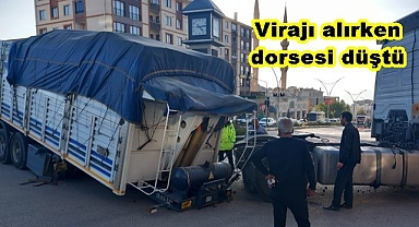 Virajı alırken olanlar oldu! Faciadan kıl payı dönüldü