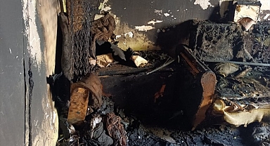 Yangında bir ev kül oldu!