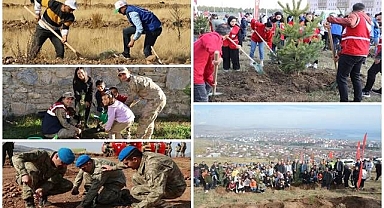 11 Kasım'a özel Doğu'da fidanlar dikildi!