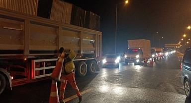 14 saat sonra trafiğe açıldı!