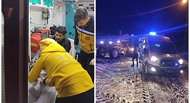 Saatler sonra hastaneye ulaşabildi!