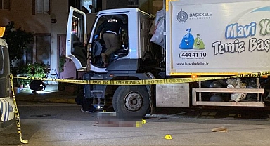 Çöp kamyonundan indirip bacağından vurdu   