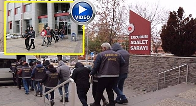 Erzurum'da aranan şahıslara eş zamanlı operasyon!