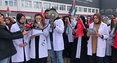 Erzurum’da doktorlar Gazzeli meslektaşlarını unutmadı