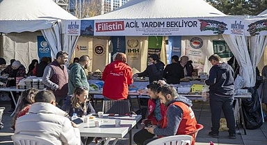 Erzurum'dan Gazze'ye destekler çığ gibi büyüyor