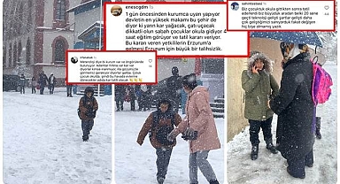 Geç gelen kar tatiline velilerden tepki