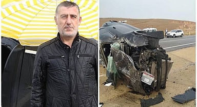Hurdaya dönen araçtan sağ çıktı!