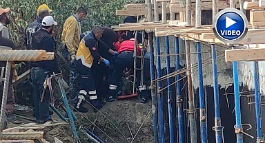 İnşaat balkonu çöktü!