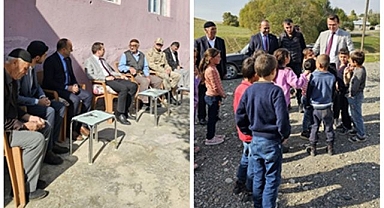Kaymakamdan köy ziyareti